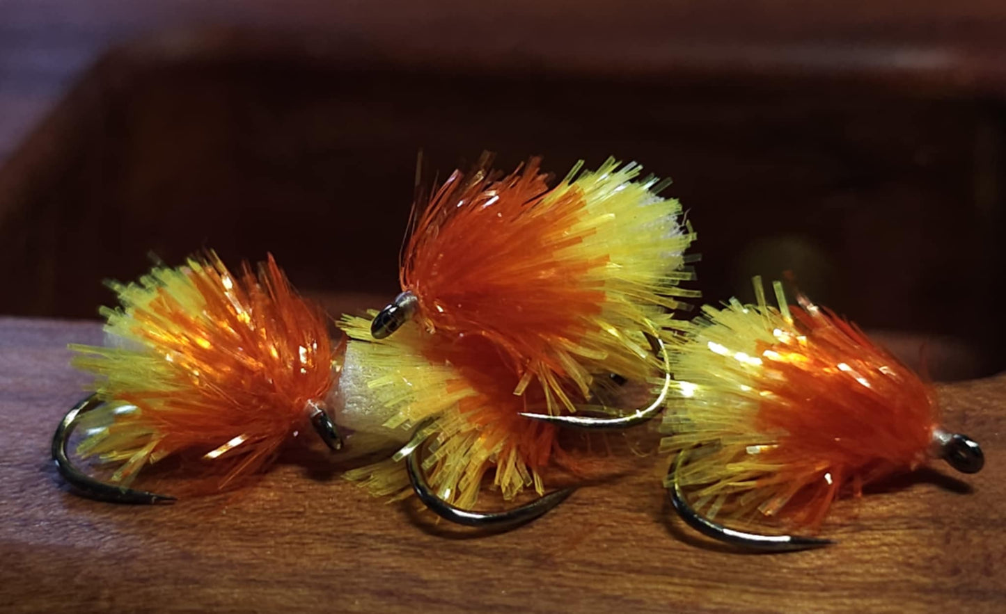 Sunburst and hot orange fab