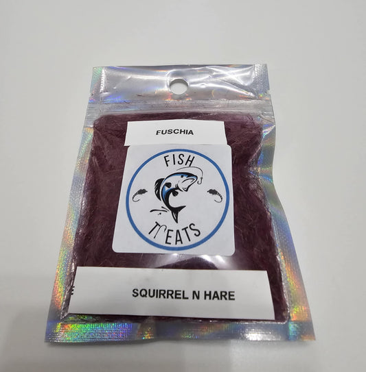 Fuchsia Squirrel and hare Dubbing