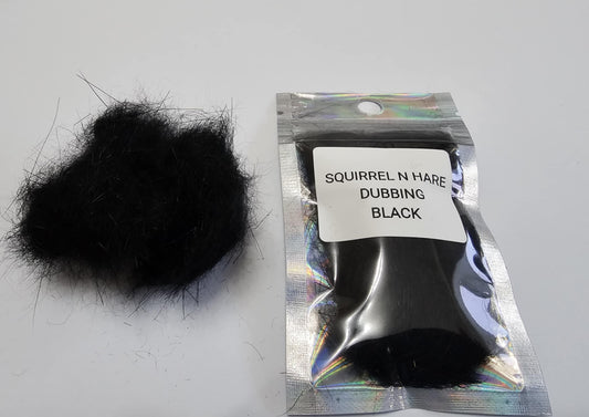 Black Squirrel N Hare Dubbing