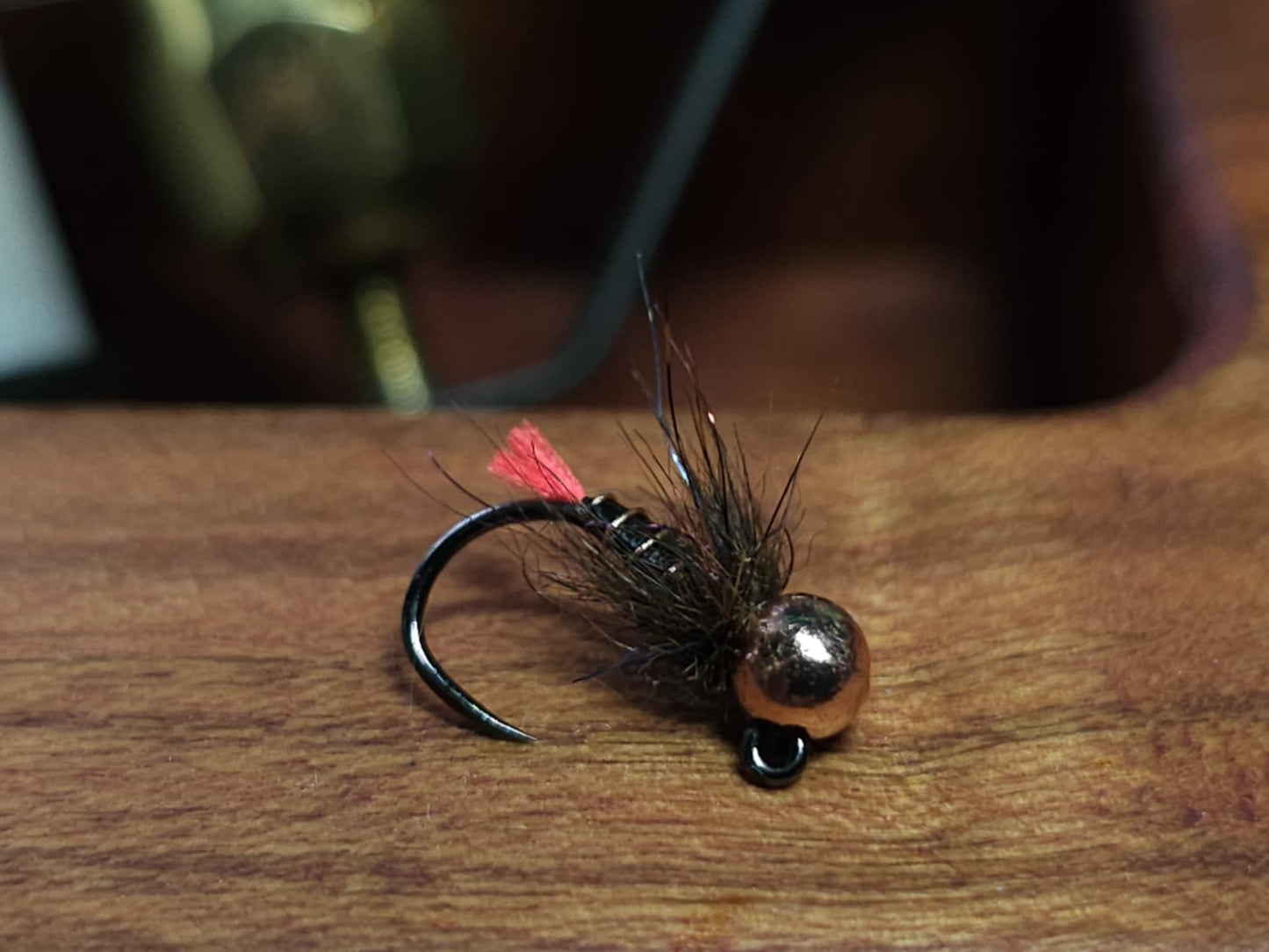 4mm copper red tag